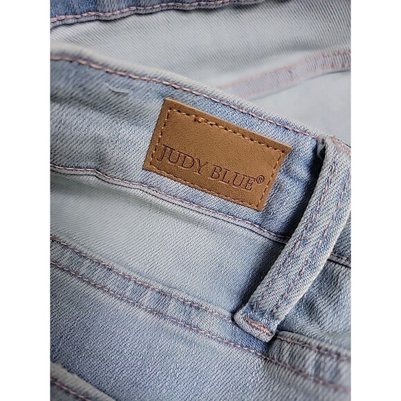 Judy Blue Jeans Womens 14W 33x27 Jeans Boyfriend Distressed Mid Rise Stretch - Picture 14 of 16